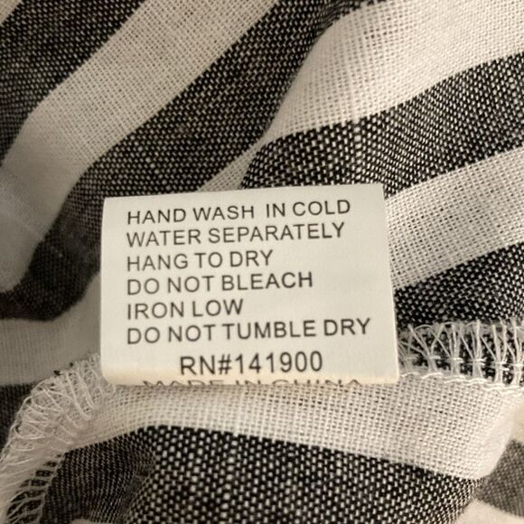 Velzera Striped Off Shoulder Vibrant Floral Embroidered Dress Medium - Picture 14 of 14